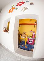 Children's corner in the apartment